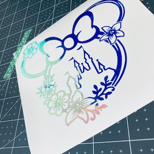 Mickey Head/Disney Castle Decal/Vinyl Decal/Vinyl Sticker