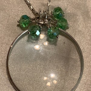 Magnifying Glass, magnifier necklace, 5x magnifier, gift for her, birthday present, gift for wife or mom