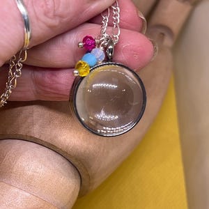 Glass locket, domed glass locket, curved glass locket, gift for her, gift for mom, birthday present, gift for wife