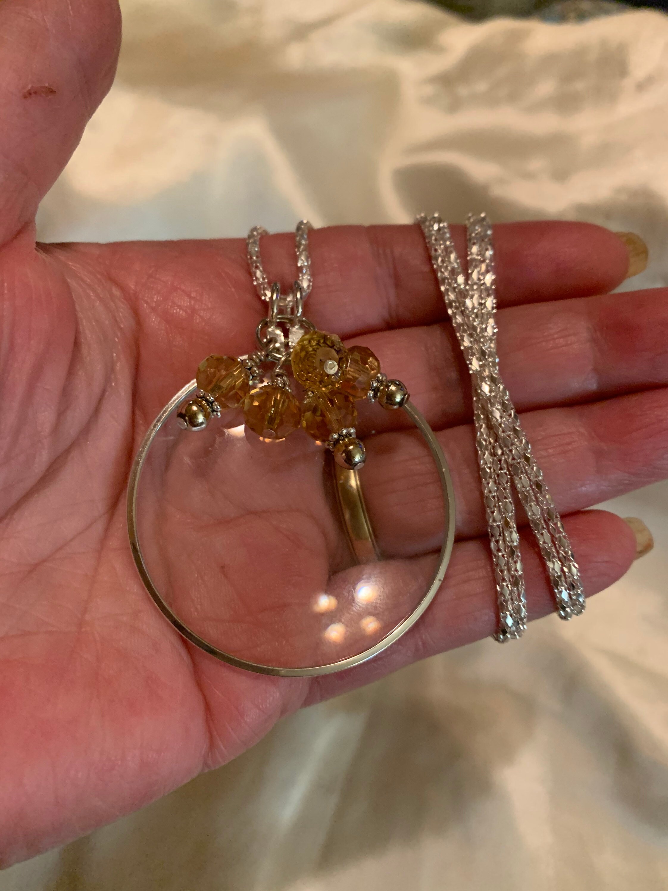 5x Magnifying Glass Magnifier Necklace Magnifying Pendant Etsy UK