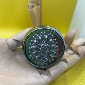 Pill Box Container, compact box for daily medicine, gift for her, take your meds in style