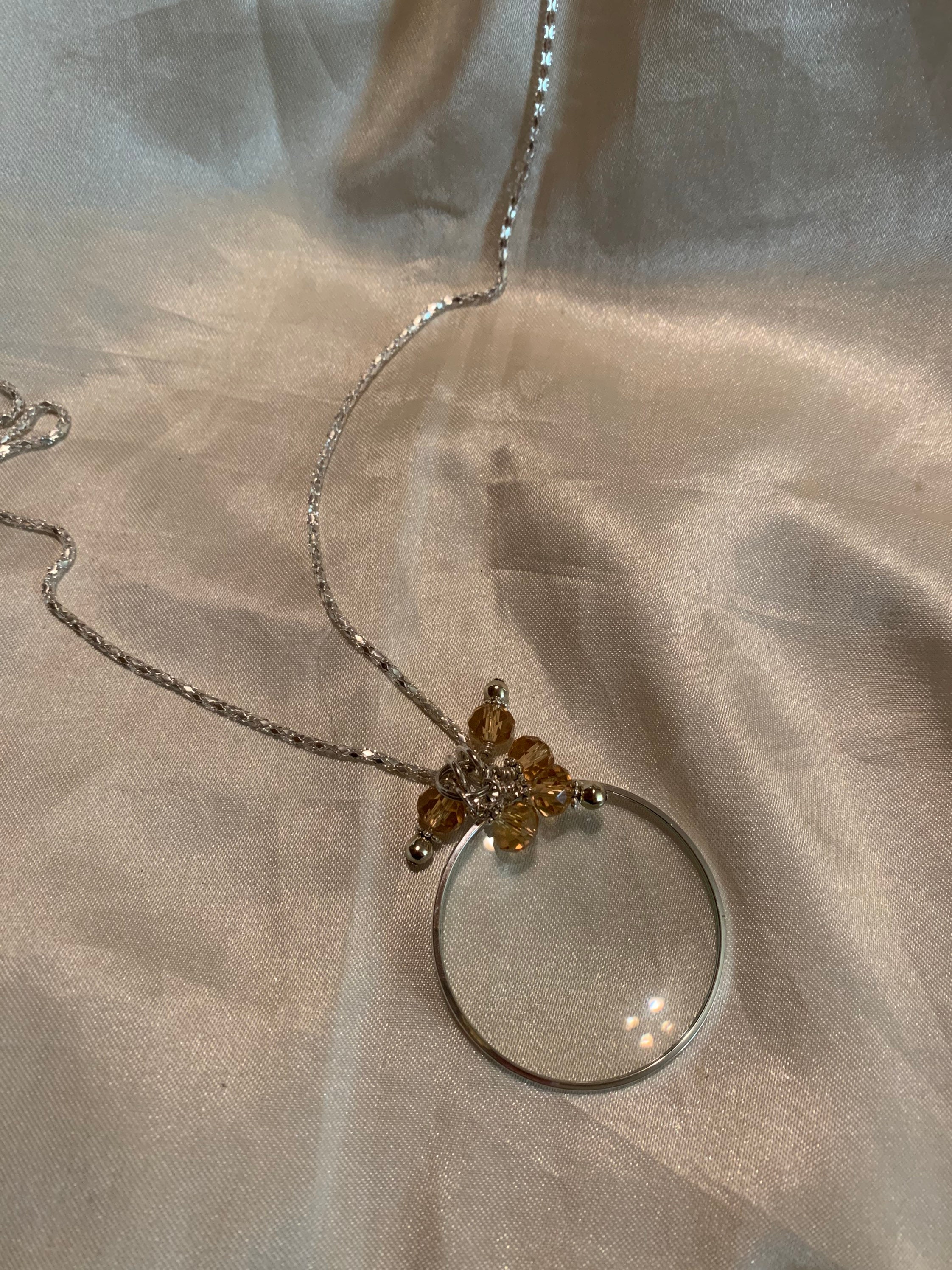 5x Magnifying Glass Magnifier Necklace Magnifying Pendant Etsy UK