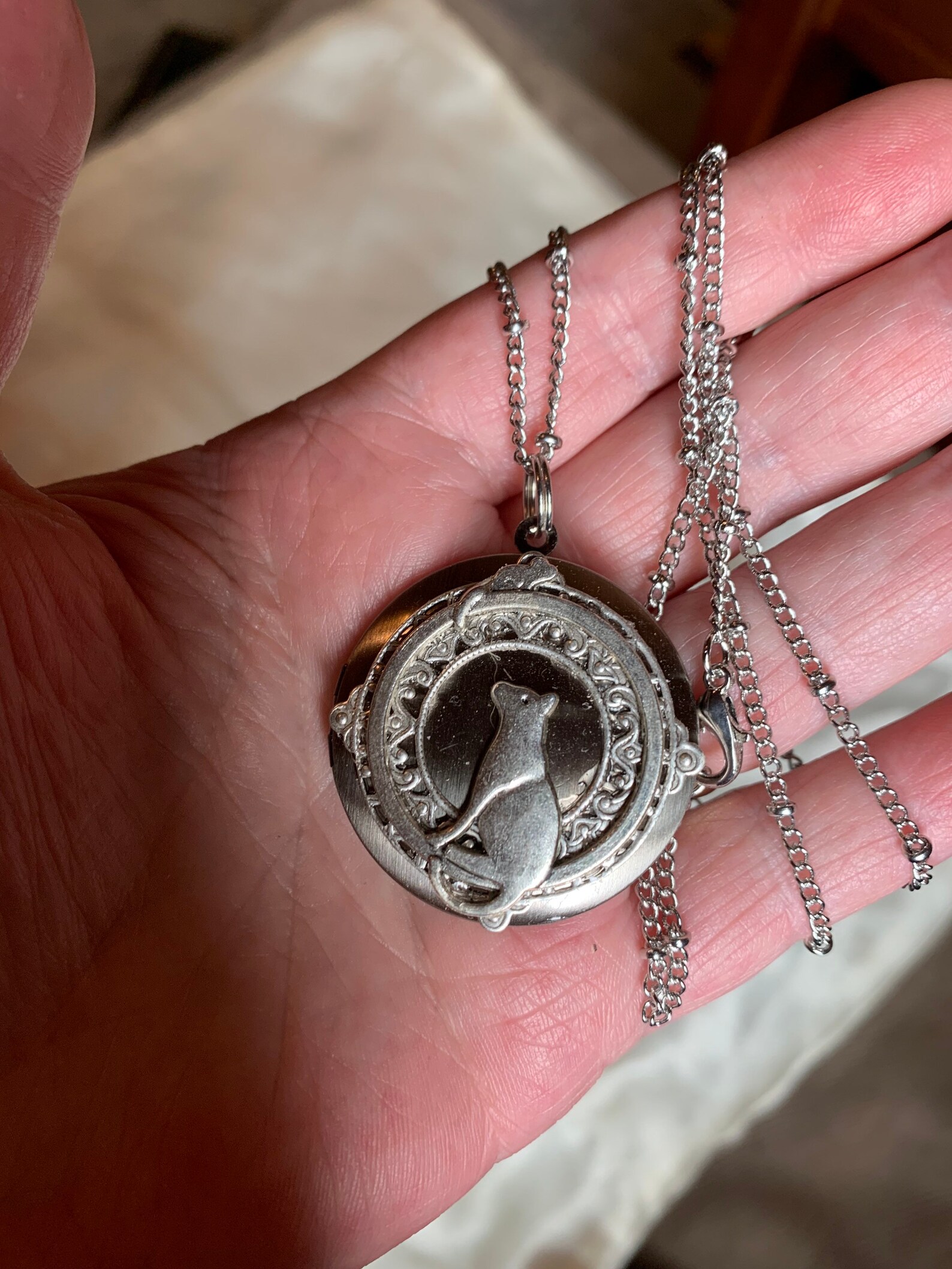 Photo locket cat locket catlover locket felines locket Etsy