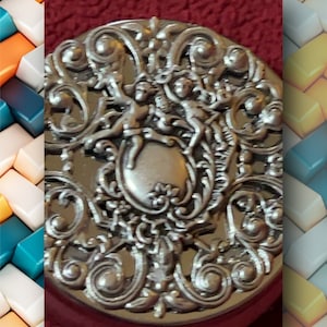 Intricately decorated pill box, medicine box, prescription container, daily medicine, gift, for wherever you need to take your medication.