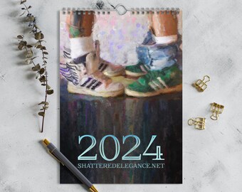 Gay Mans Wall Calendar 2024, Queer and LGBTQ+ Hand-Illustrated Art Calendar for Gay Men