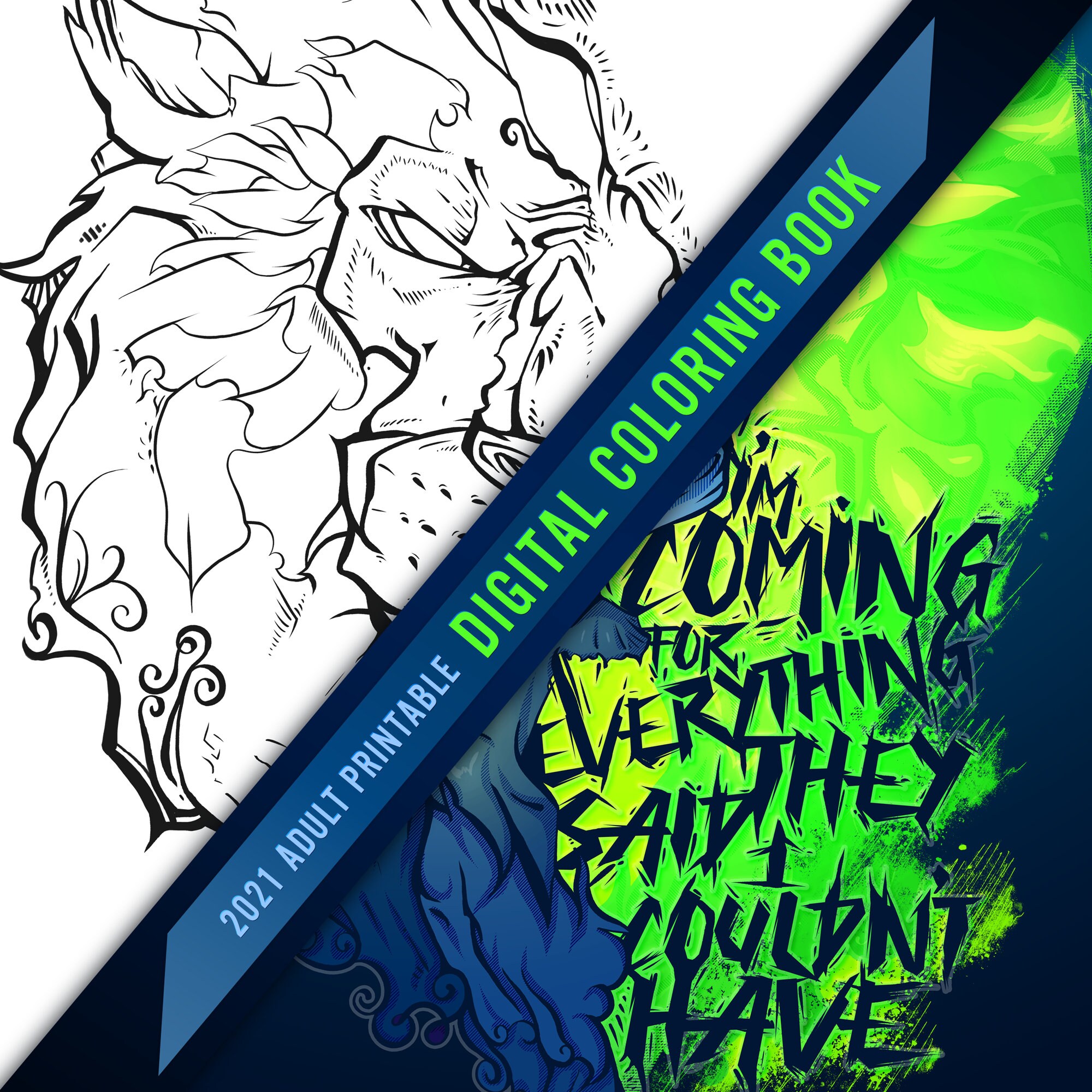 Adult Coloring Book, Instant download and Printable Digital Coloring Book Download Coloring Pages for Adults and Teens