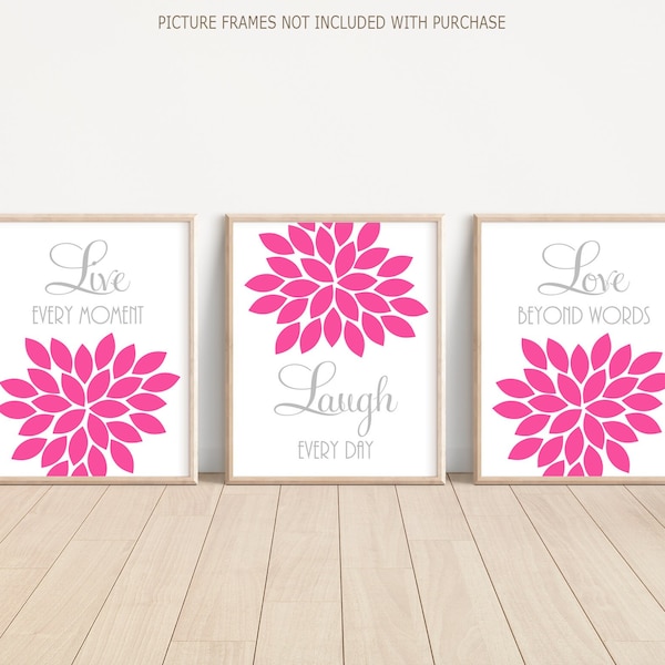 Hot Pink Bathroom Set Etsy