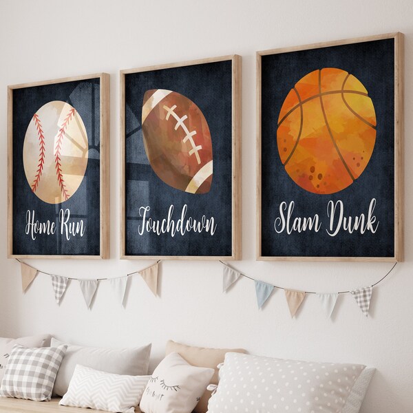 Sports Balls Printable Wall Art Etsy
