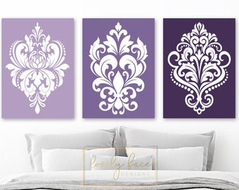 Damask Bathroom Etsy