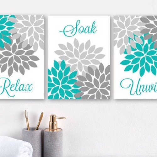 Beach Bathroom Wall Art Ombre Beach Prints or Canvas Nautical Etsy