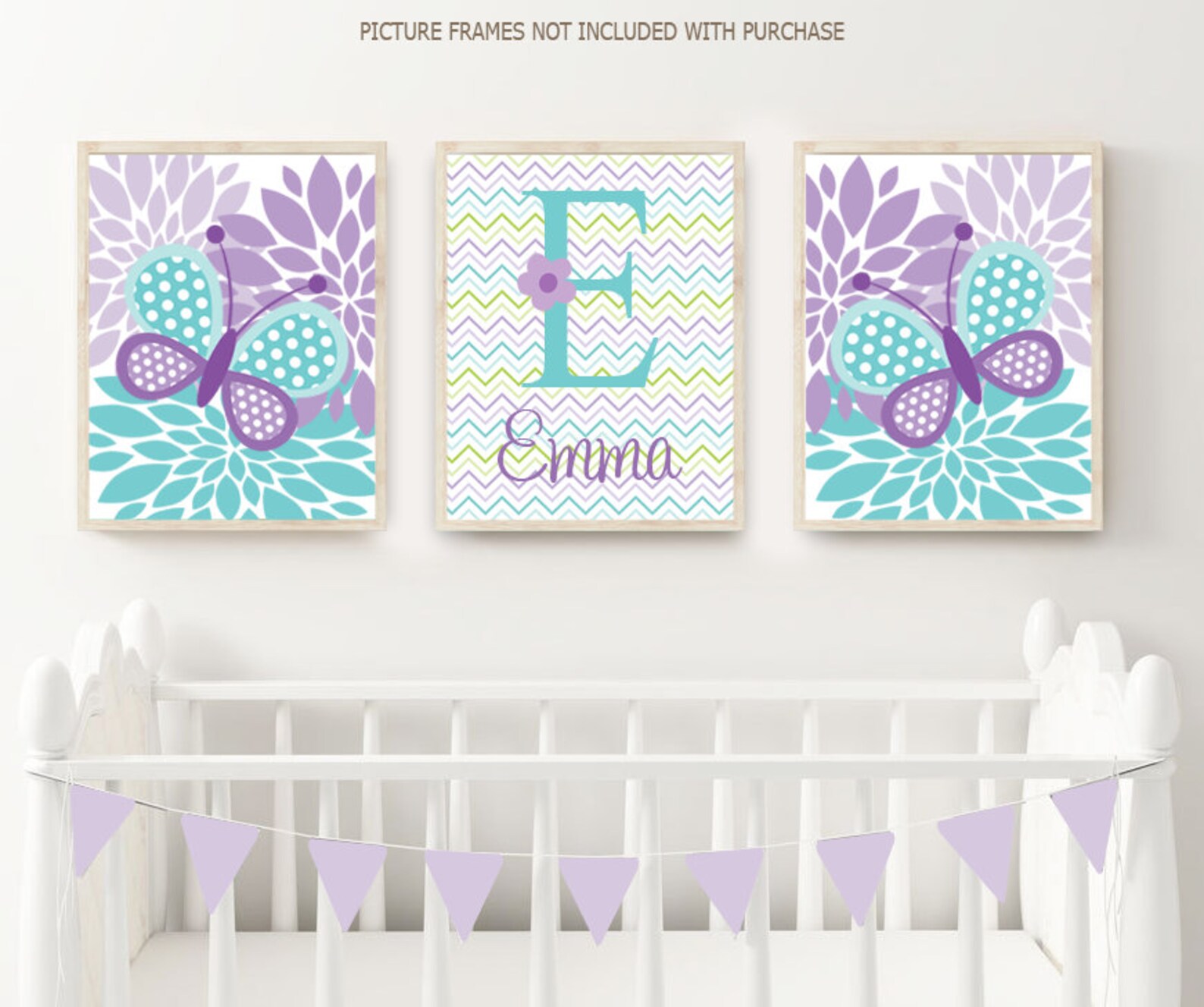 Butterfly Nursery Wall Art Butterfly Nursery Decor Girl Etsy