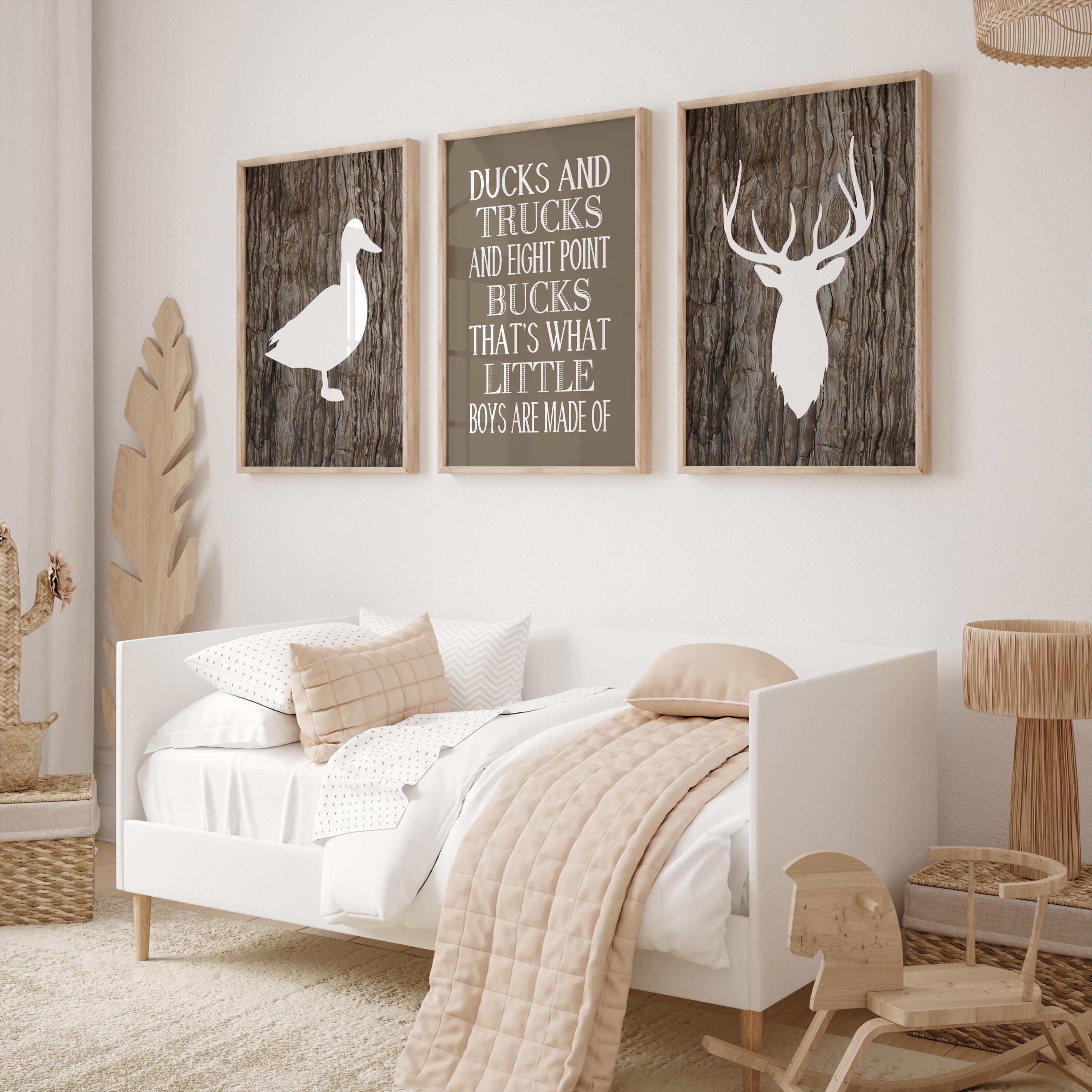 Vintage Baby Boy Decor Vintage Nursery Wall Art Set - Mallard Duck Hunting  Fishing Canvas Prints For Baby Boy Room Rustic Farmhouse Decor Vintage Baby  Room Decor, image size:2840x2840