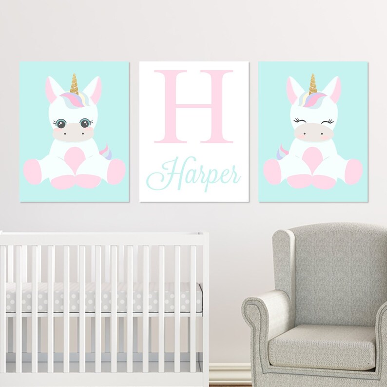 unicorn themed baby nursery