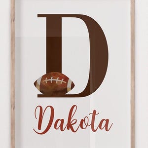 Football Nursery Decor, Vintage Football Print For Boys Football Bedroom Decor, Football Nursery Theme, Sports Prints or Canvas, Set of 3 image 4