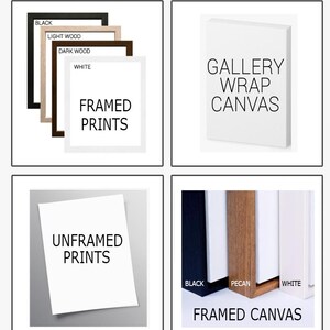 four different types of canvass are shown
