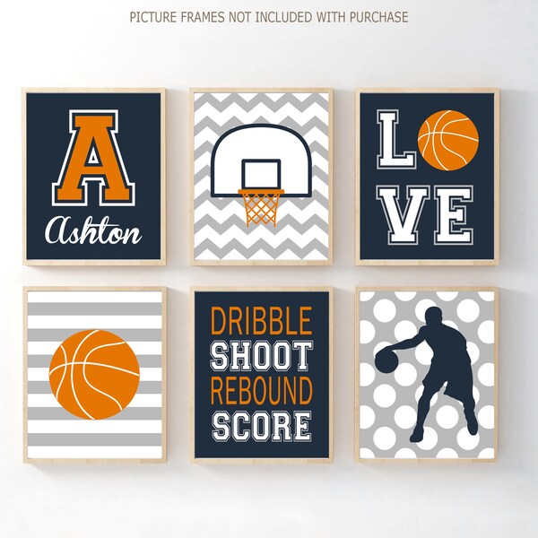 Basketball Canvas Wall Art Etsy