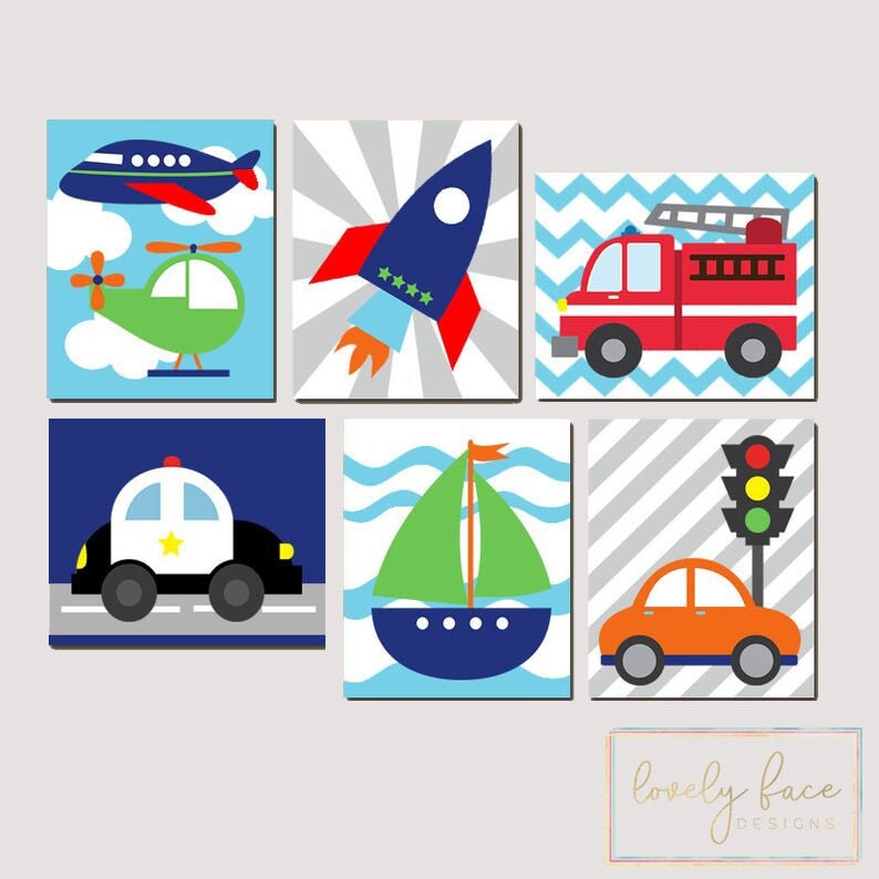 Transportation Wall Art Transportation Prints or Canvas Big Etsy