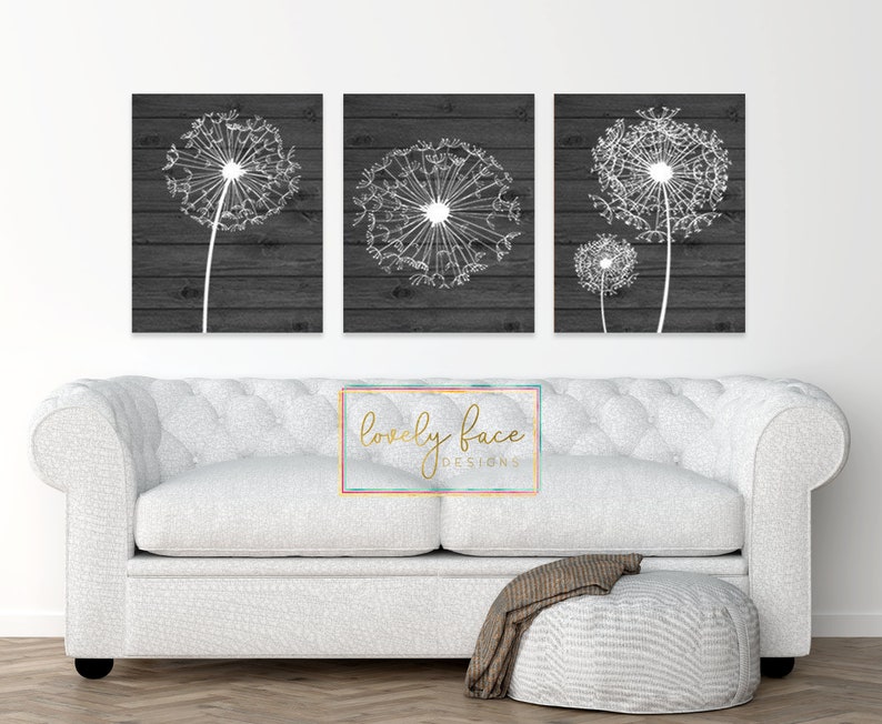 Dandelion Wall Art Dandelion Nursery Art Prints or Canvas Etsy