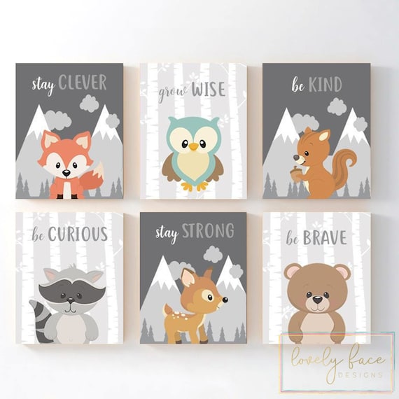 Woodland Animals Wall Art Woodland Animals Quotes Nursery