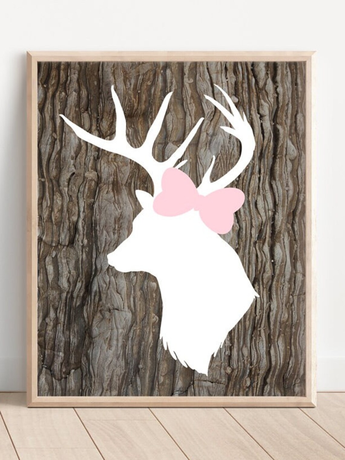 Girl Deer Nursery Decor Girl Deer Wall Art Prints or Canvas Etsy