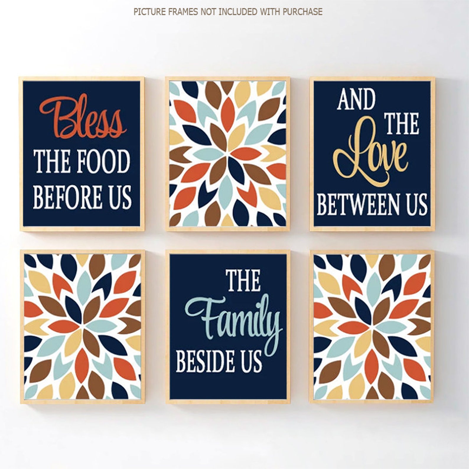 Kitchen Quote Wall Art Kitchen Prints or Canvas Bless Food Etsy