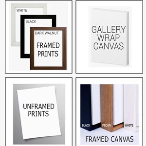 four different types of frames and canvass