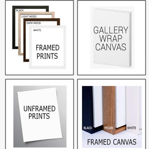 four different types of canvass are shown