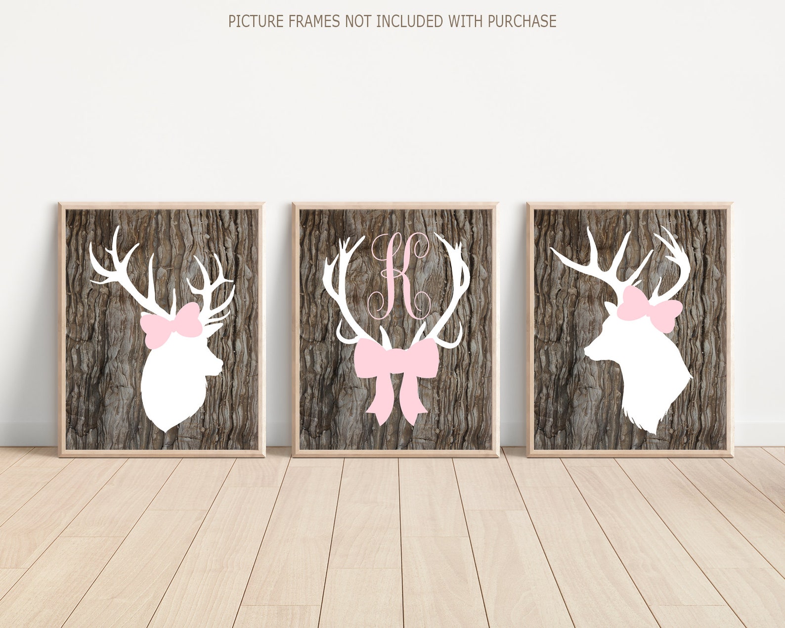 Girl Deer Nursery Decor Girl Deer Wall Art Prints or Canvas Etsy
