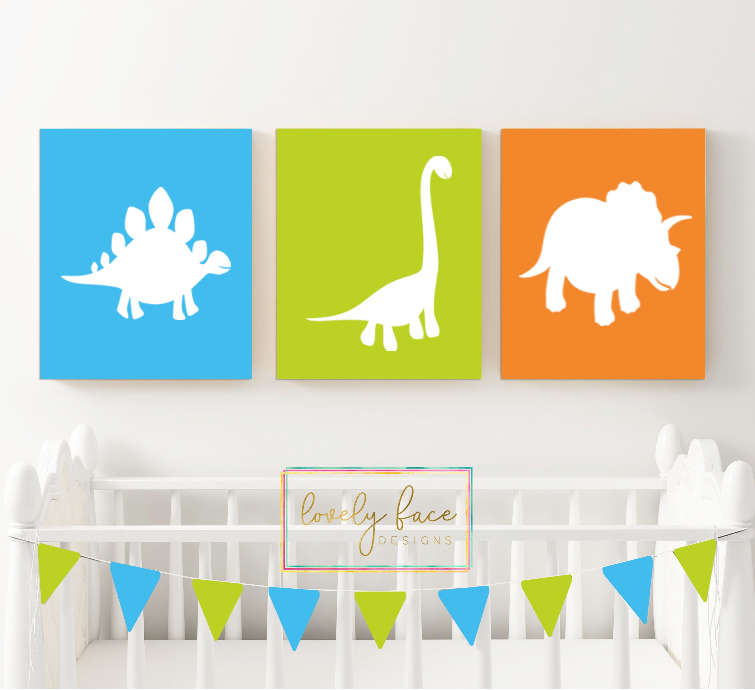 DINOSAUR Wall Art Boy DINOSAUR Nursery Baby Boy Nursery Wall | Etsy