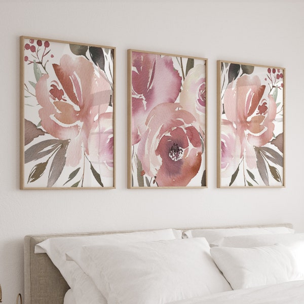 Blush Pink Wall Art Etsy