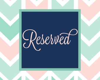 Reserved Listing For Mallari R.