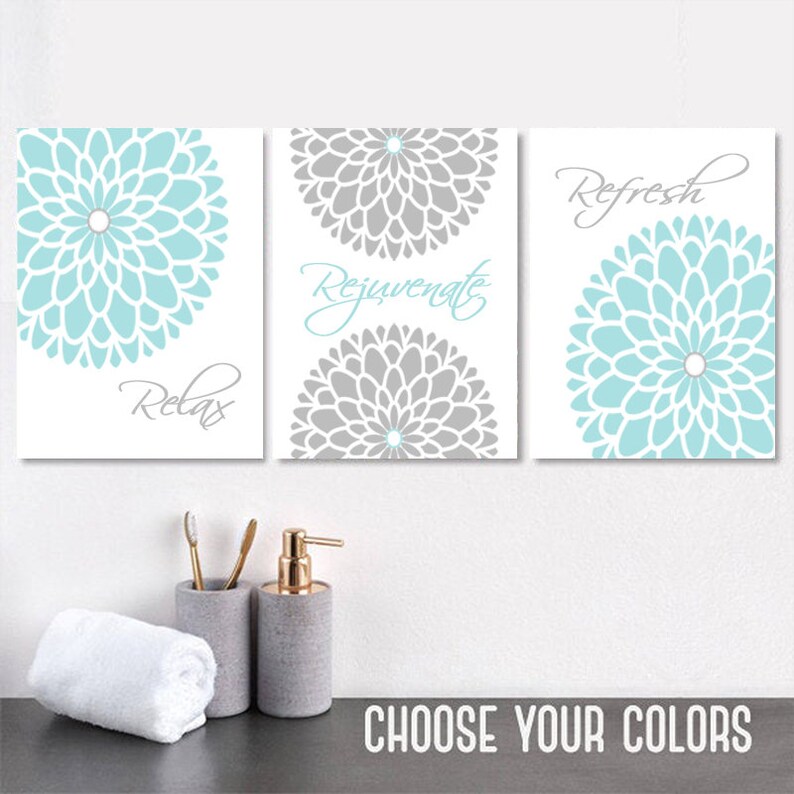 Bathroom Wall Decor Bathroom Wall Art Relax Rejuvenate Etsy