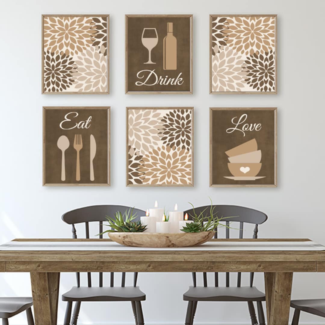 Kitchen Wall Art, Dining Room Wall Decor Modern Farmhouse Kitchen