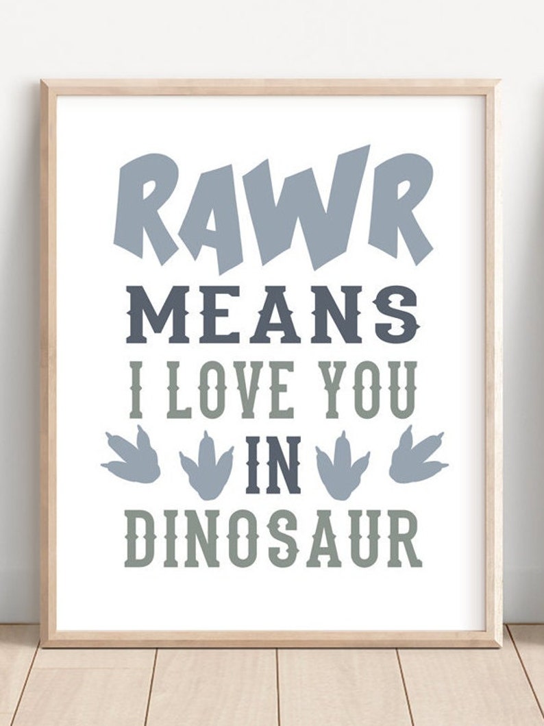 dinosaur-prints-for-boys-room-dinosaur-prints-set-of-3-etsy
