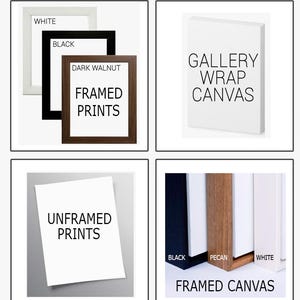 four different types of frames and canvass