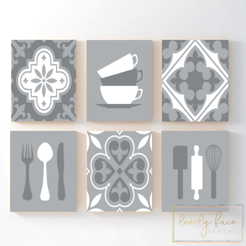 Talavera Kitchen Wall Decor Navy Blue Kitchen Wall Art Prints Etsy