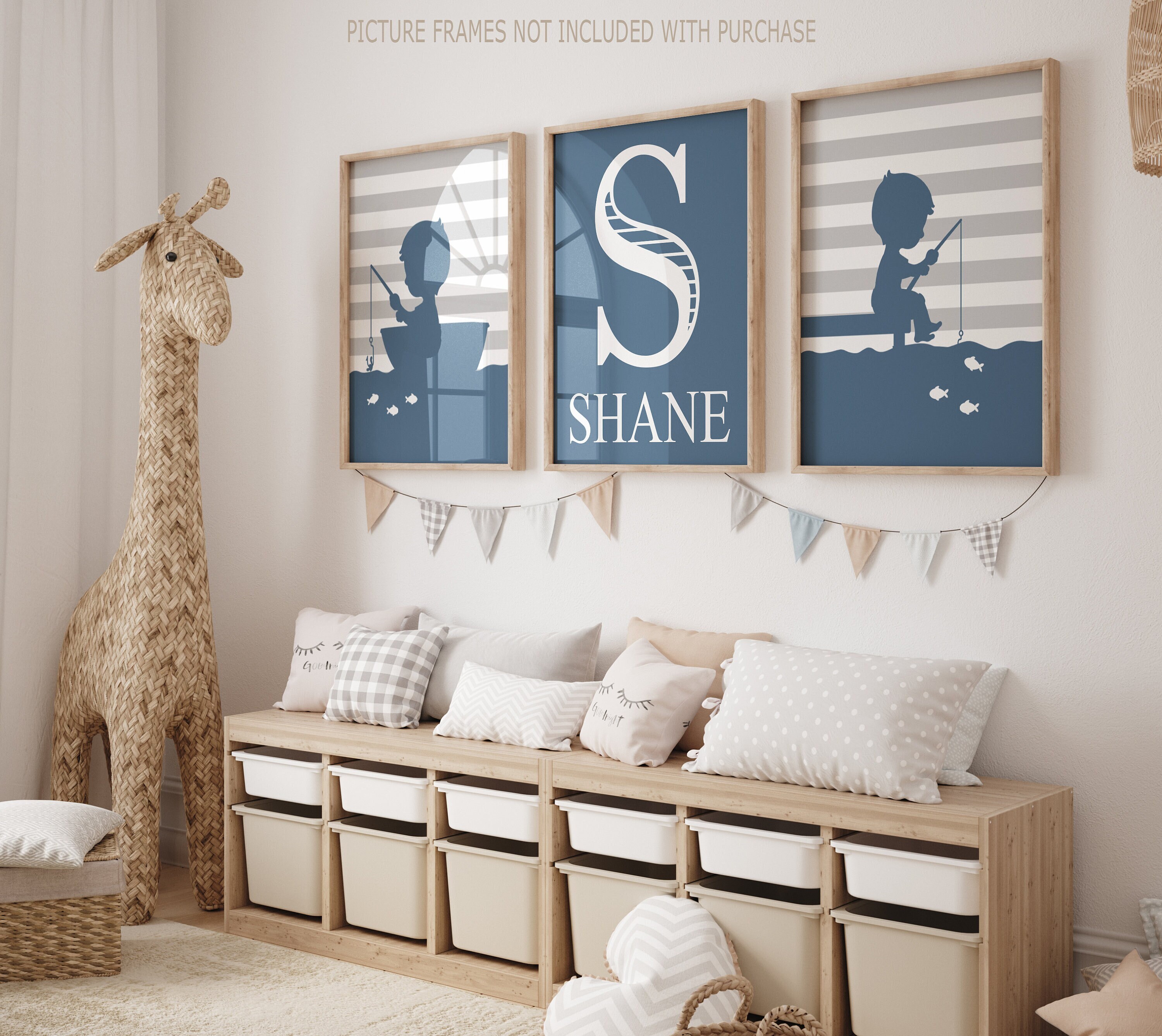 Fishing Nursery Decor Prints or Canvas Wall Art Fish Nursery Etsy