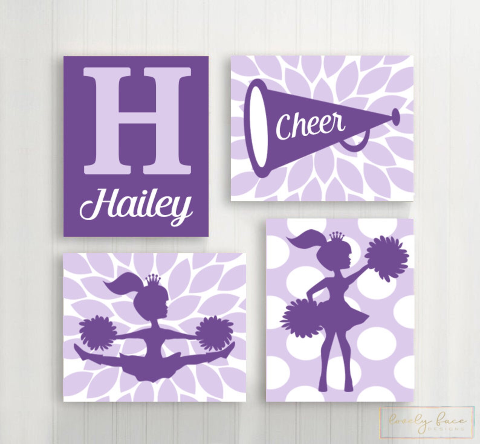 Cheer Wall Decor Cheer Decor Cheer Wall Art Little Girls Etsy