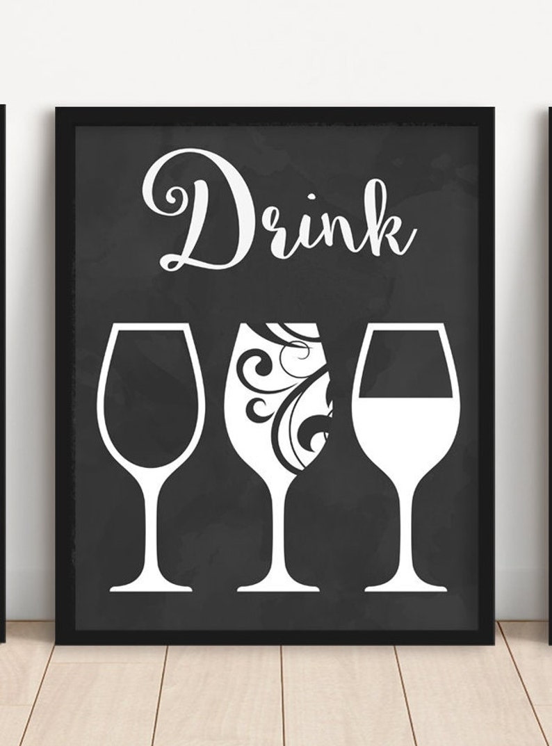 Wine Wall Art Wine Bar Decor Wine Prints or Canvas Wine Etsy