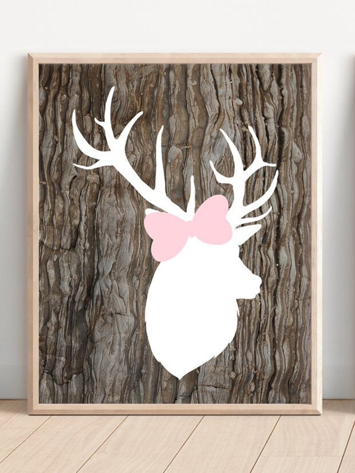 Girl Deer Nursery Decor Girl Deer Wall Art Prints or Canvas Etsy