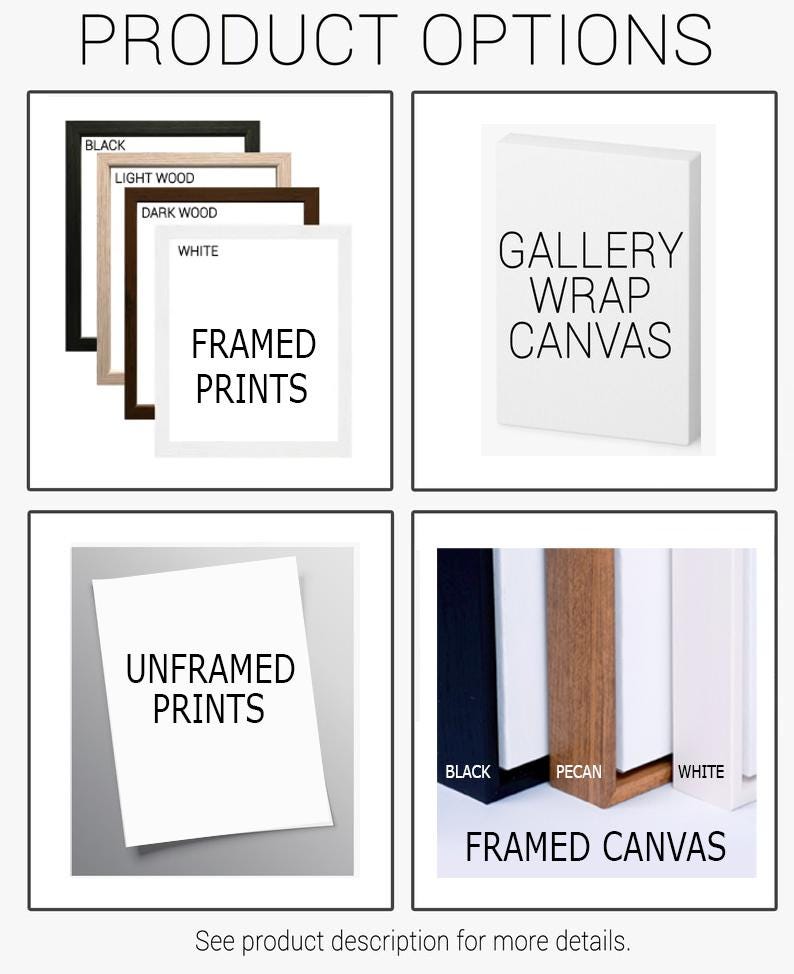 four different types of canvass are shown