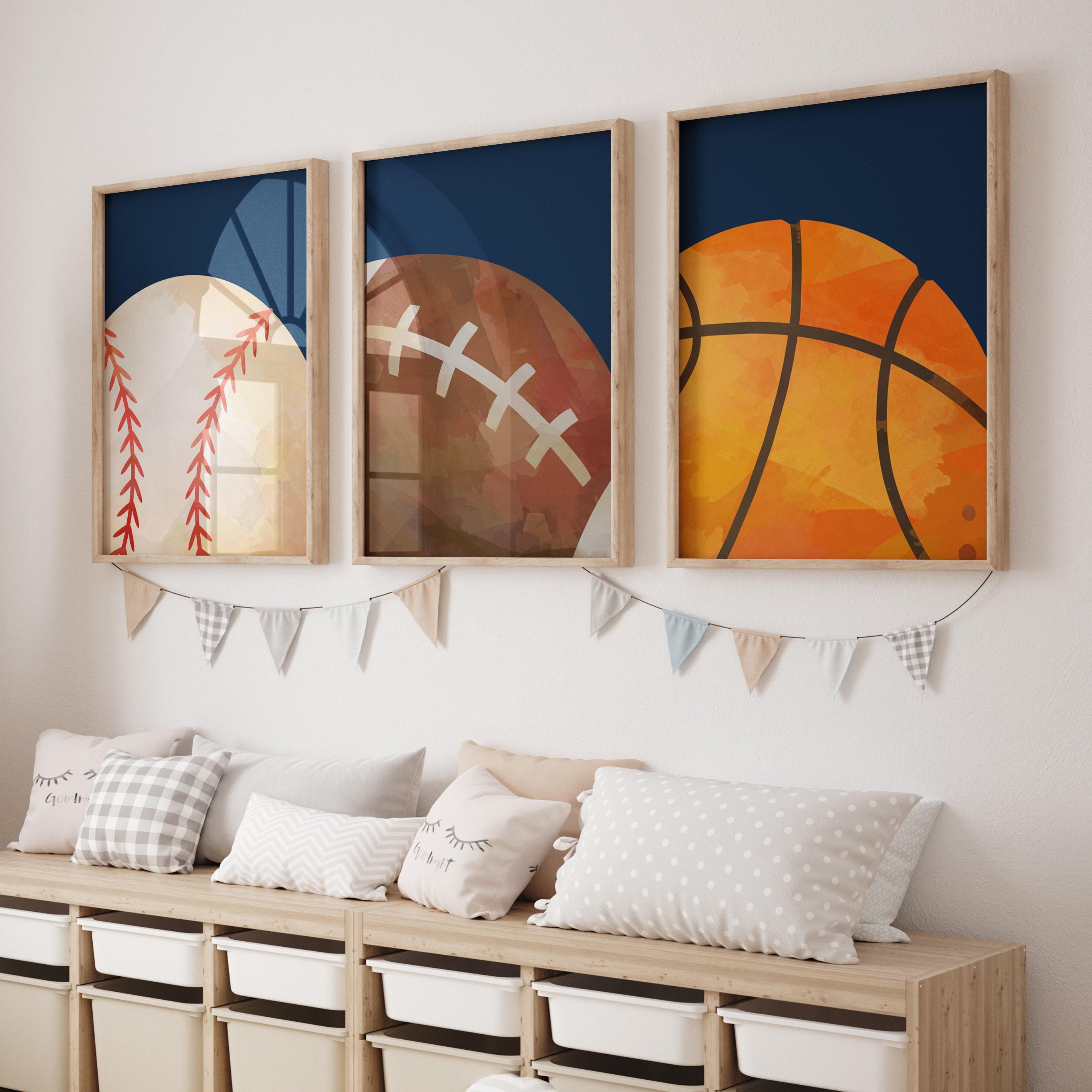 Sport Art for Boys Bedroom - Etsy, image size:2840x2840