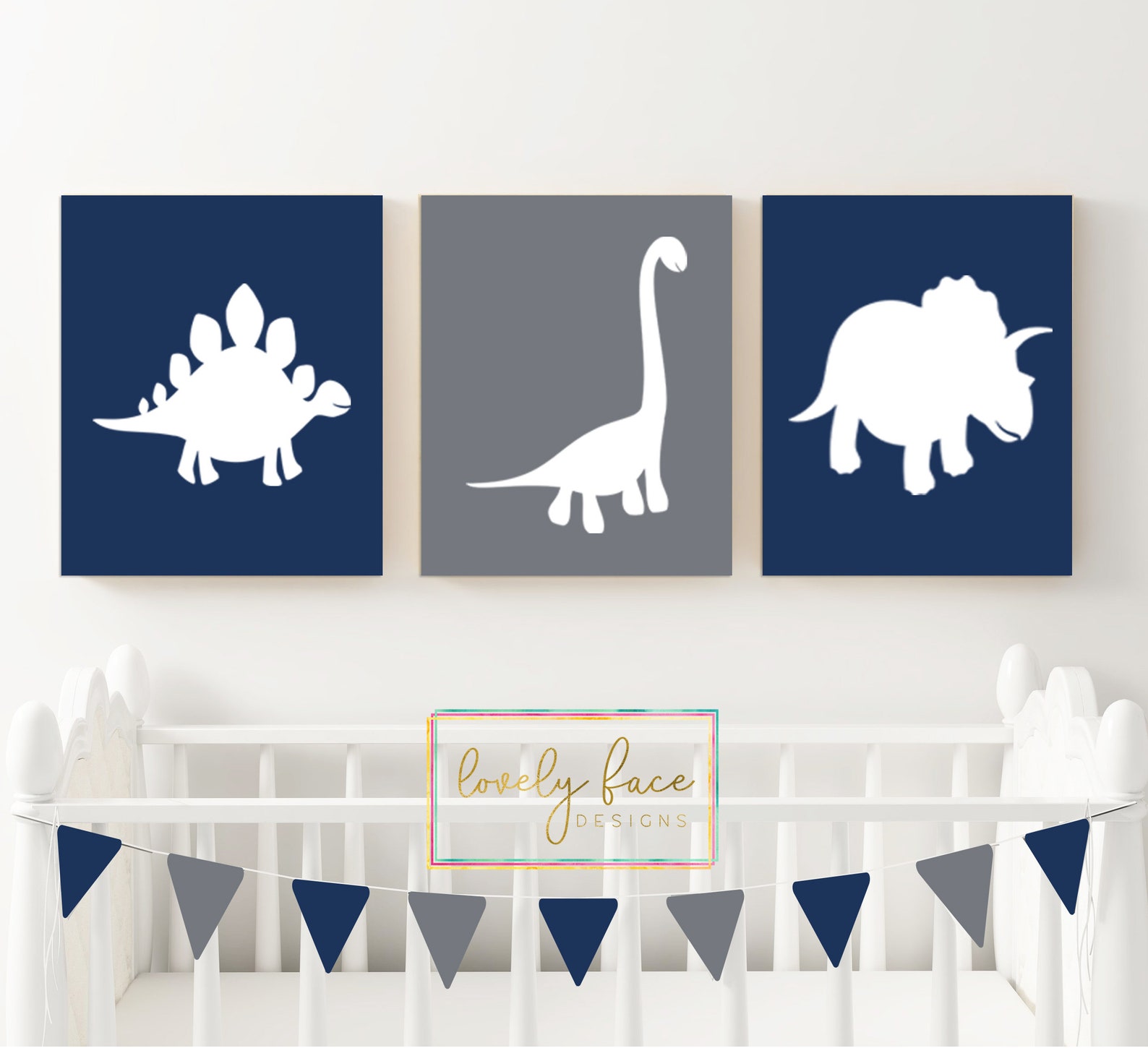 DINOSAUR Wall Art Boy DINOSAUR Nursery Baby Boy Nursery Wall | Etsy