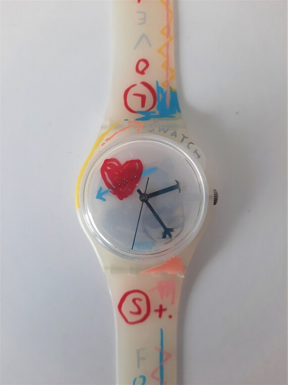 Swatch Uhr NEU "Take my heart" GW130 Armbanduhr Wa