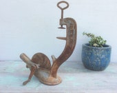 Primitive Farmhouse Antique Cast Iron quot ENTERPRISE quot 16 Hand Crank Cherry Pitter Stoner PHILA USA 1883, Rustic Metal Vintage Kitchen Tools