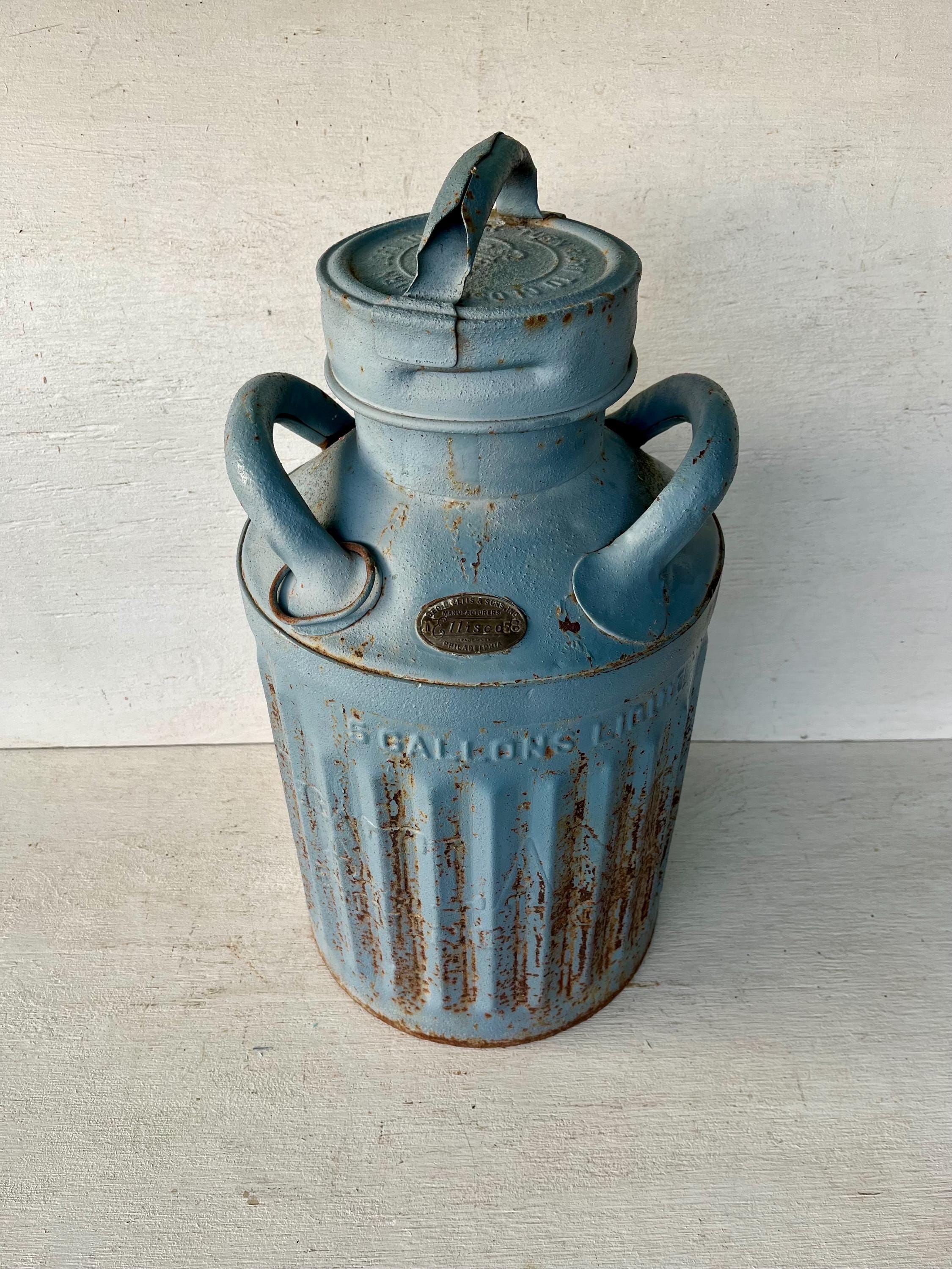 RARE 1958 Atlantic Refining Co. Blue 5-gallon Gas Can, Ellisco Oil