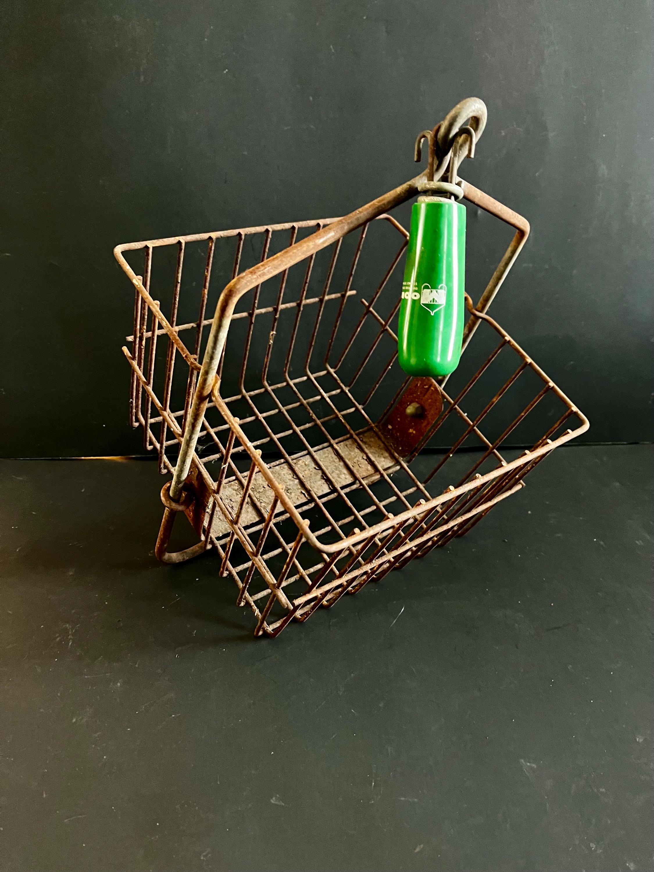 Vintage Wire Locker Basket - Etsy