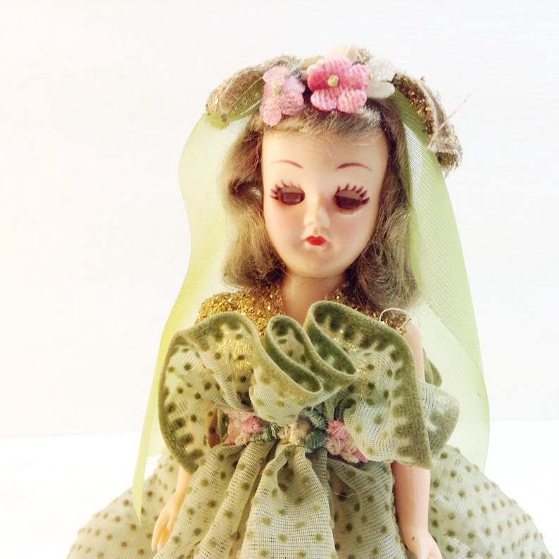 Vintage A & H Collectible Plastic Doll w/ Dome Encasement Etsy