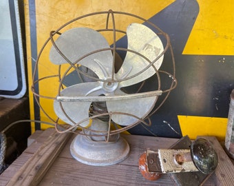 Ventilador de escritorio eléctrico vintage Westinghouse, decoración industrial, accesorio para fotos