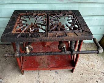 Antique Taylor & Boggis Summer Girl Stove: Rare Cast Iron Camping